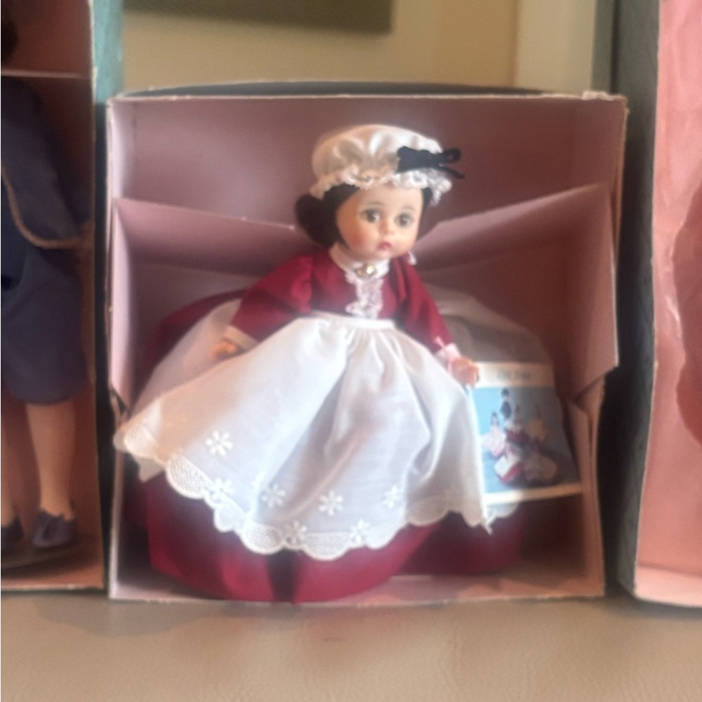 Charming Doll in Red and White Outfit